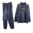 古着 PUMA プーマ 桐蔭 トレーニング ウインドブレーカー 上下 セットアップ L ネイビー系 メンズ 【中古】 【PD】