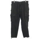 古着 LOWPROFILE ロープロファイル カーゴパンツ ブラック リップストップ地 メンズ 【中古】 【PD】