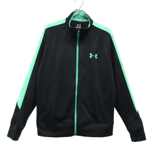 古着 アンダーアーマー UNDER ARMOUR 総柄 トラックジャケット SM ブラック スポーツ トレーニング ウォームアップ ロゴプリント メンズ 【中古】 古着 アンダーアーマー UNDER ARMOUR 総柄 トラックジャケット SM ブラック スポーツ トレーニング ウォームアップ ロゴプリント メンズ 【中古】