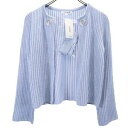 古着 未使用 NARACAMICIE ナラカミーチェ 長袖 コットン ニット カーディガン 1 水色 レディース 【中古】 【PD】