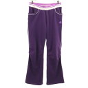 古着 アディダス adidas トレーニング ブーツカット スウェットパンツ L パープル系 レディース 【中古】