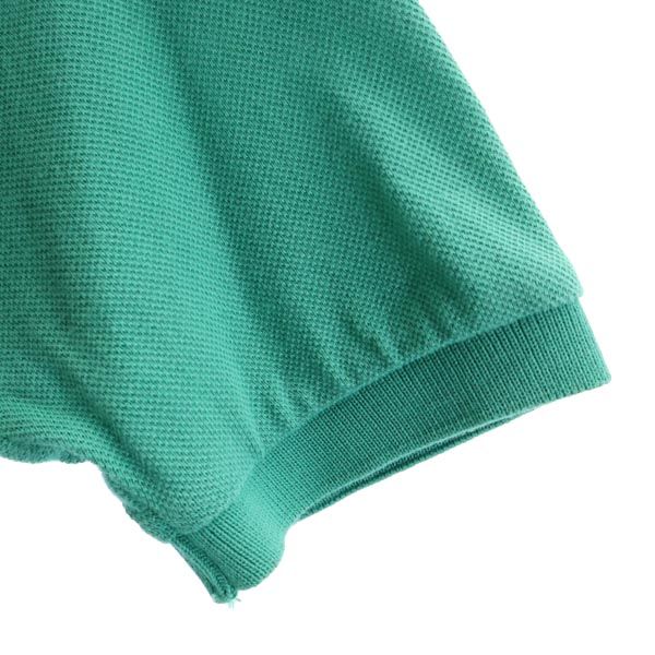 古着、USED専門百貨店BIG2ndのラコステ 半袖ポロシャツ 12 緑 LACOSTE ロゴ刺繍 鹿の子地 メンズ 【中古】 【230621】 メール便可｜アングル3