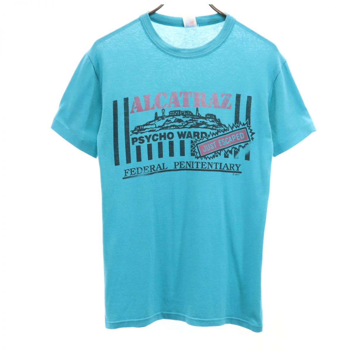 乐天商城 - 古着 RUSSELL ATHLETIC ラッセルアスレチック 90s USA製 オールド 半袖 Tシャツ S 水色系 メンズ 【中古】 【PD】