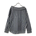 古着 未使用 INED イネド ストライプ 長袖 カットソー 7 ネイビー×ホワイト タグ付き レディース 【中古】 【PD】(4)