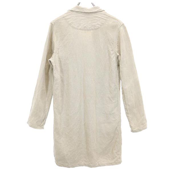 サーブル シャツ風 ワンピース 38 ベージュ SABRE フランス製 レディース 【中古】 【230324】
