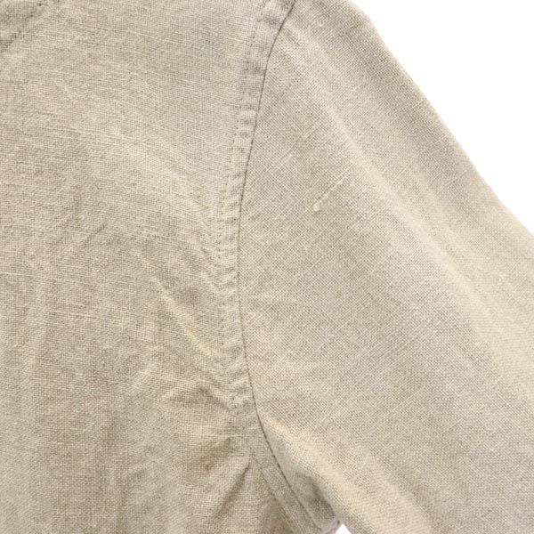 サーブル シャツ風 ワンピース 38 ベージュ SABRE フランス製 レディース 【中古】 【230324】