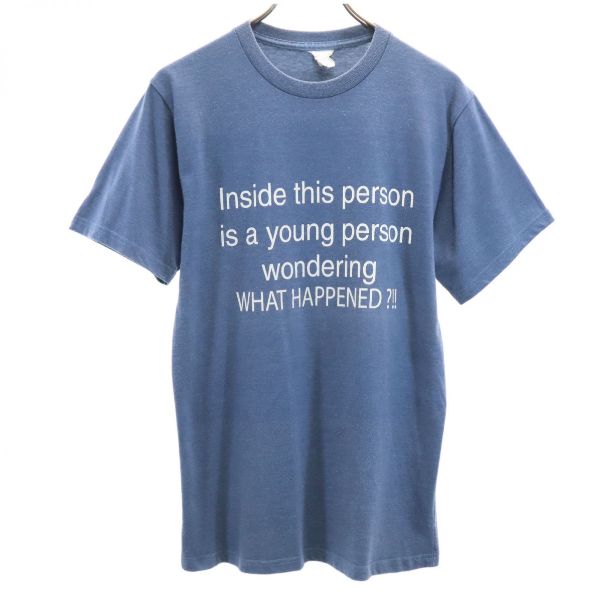 古着 PACIFIC COAST ACTIVEWEAR パシフィックコースト 90s オールド プリント 半袖 Tシャツ M ブルー メンズ 