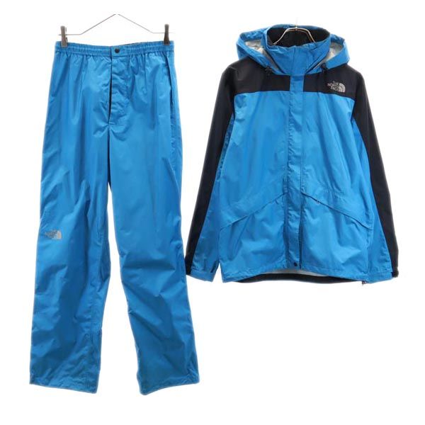 ノースフェイス NPW10032 レインウェア セットアップ L ブルー THE NORTH FACE アウトドア 雨具 ナイロ..