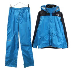 ノースフェイス NPW10032 レインウェア セットアップ L ブルー THE NORTH FACE アウトドア 雨具 ナイロンジャケット レディース 【中古】 【231013】