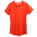 ナイキランニング プリント ランニングウェア S レッド NIKE RUNNING 半袖 Tシャツ ロゴ レディース 【中古】 【230716】 メール便可