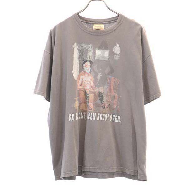 【中古】 ザマウンテン USA製 半袖 Tシャツ XL グレー THE MOUNTAIN メンズ 【200423】 メール便可