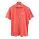 ゾーイ 半袖 ポロシャツ ゴルフウェア 1 ピンク系 ZOY ロゴ メンズ 【中古】 【230716】