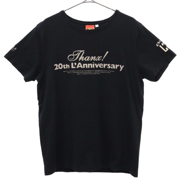 ラルクアンシエル 20周年 ツアー プリント 半袖 Tシャツ M ブラック L&#039;Arc〜en〜Ciel メンズ 【中古】 【230813】 メール便可