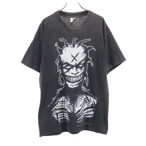 古着 white zombie ホワイトゾンビ 90s USA製 FREAKAZOID HEAVEN DOUBLE 両面プリント 半袖 Tシャツ L 黒 1995年 ヴィンテージ メンズ 【中古】 【PD】