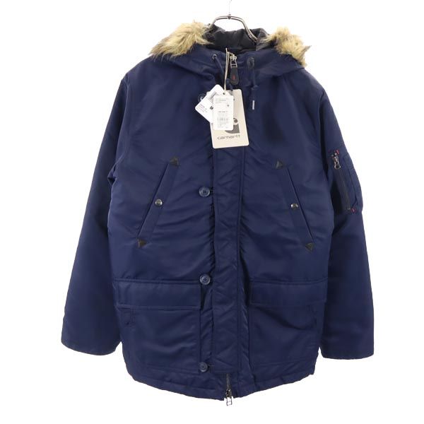 古着 Carhartt カーハート カーティス シュノーケル パーカー 中綿ジャケット M ネイビー CURTIS SNORK..