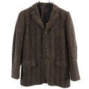 ハリスツイード 70s ヴィンテージ テーラードジャケット ブラウン系 HARRIS TWEED レディース 【中古】 【231014】