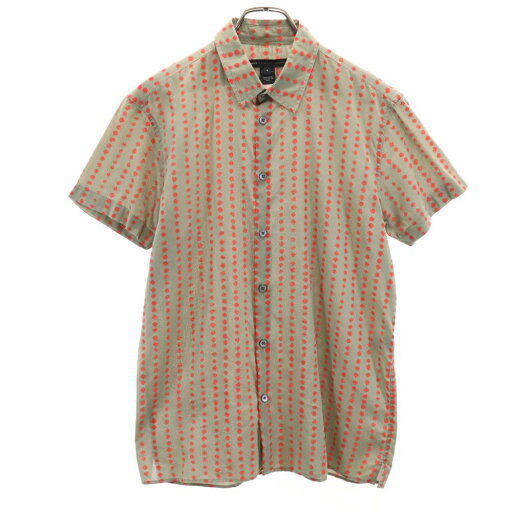古着 MARC BY MARC JACOBS マークバイマークジェイコブス ドット 半袖 シャツ S カーキ系 メンズ 【中古】 古着 MARC BY MARC JACOBS マークバイマークジェイコブス ドット 半袖 シャツ S カーキ系 メンズ 【中古】