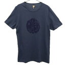 プリティーグリーン プリント 半袖 Tシャツ S ネイビー pretty green ロゴ メンズ 【中古】 【230820】 メール便可