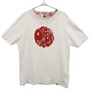 プリティーグリーン プリント 半袖 Tシャツ 4 ホワイト pretty green ロゴ メンズ 【中古】 【230820】 メール便可