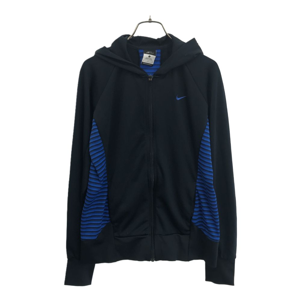 樂天商城 - 古着 NIKE ナイキ 長袖 スポーツジャケット L ブラック×ブルー レディース 【中古】 【PD】
