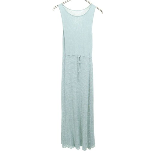 古着 ノースリーブ ロングワンピース ブルーグレー レディース 【中古】 古着 ノースリーブ ロングワンピース ブルーグレー レディース 【中古】