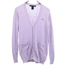 古着 MARC BY MARC JACOBS マークバイマークジェイコブス シルクブレンド 長袖 ニット カーディガン XS パープル系 メンズ 【中古】 【P...