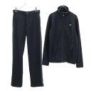 エンポリオアルマーニ EA7 上下セットアップ トラックジャケット 上:M/下:S 黒 Emporio Armani メンズ 【中古】 【230309】