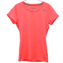 アンダーアーマー プリント トレーニングシャツ L/G オレンジ UNDER ARMOUR 半袖 Tシャツ スポーツ ウォームアップ ロゴ レディース 【中古】...