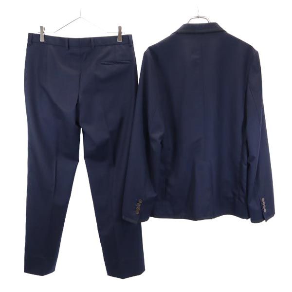 メゾンキツネ ウール100％ セットアップ スーツ 46/42 ネイビー系 MAISON KITSUNE メンズ 【中古】 【230329】