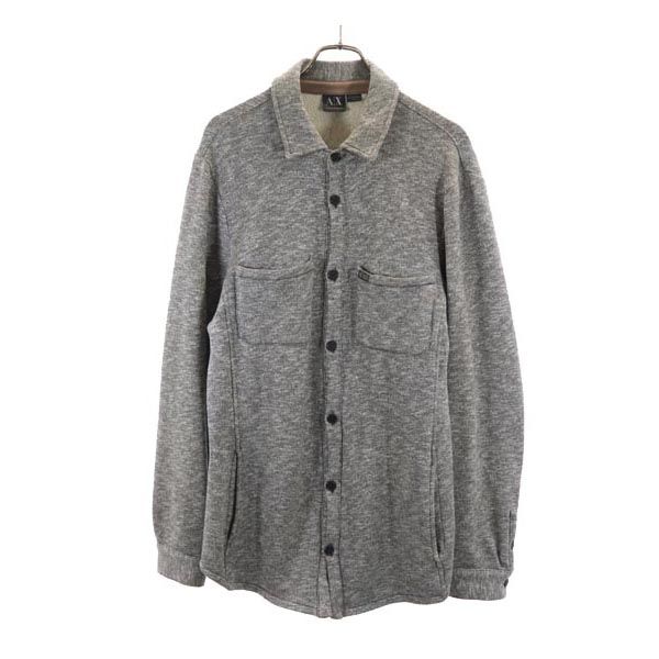 古着 アルマーニエクスチェンジ ARMANI EXCHANGE シャツジャケット M グレー系 メンズ 【中古】 【PD】