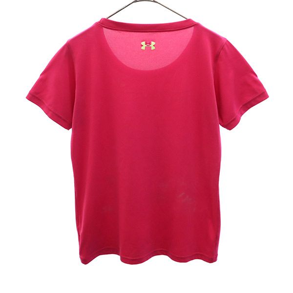 古着 UNDER ARMOUR アンダーアーマー プリント トレーニング 半袖 Tシャツ SM ピン...
