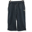 古着 プーマ PUMA トレーニング クロップドパンツ S ブラック レディース 【中古】