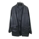 アルマーニジーンズ 90s オールド レザージャケット 48 ブラック ARMANI JEANS メンズ 【中古】 【240124】 【PD】