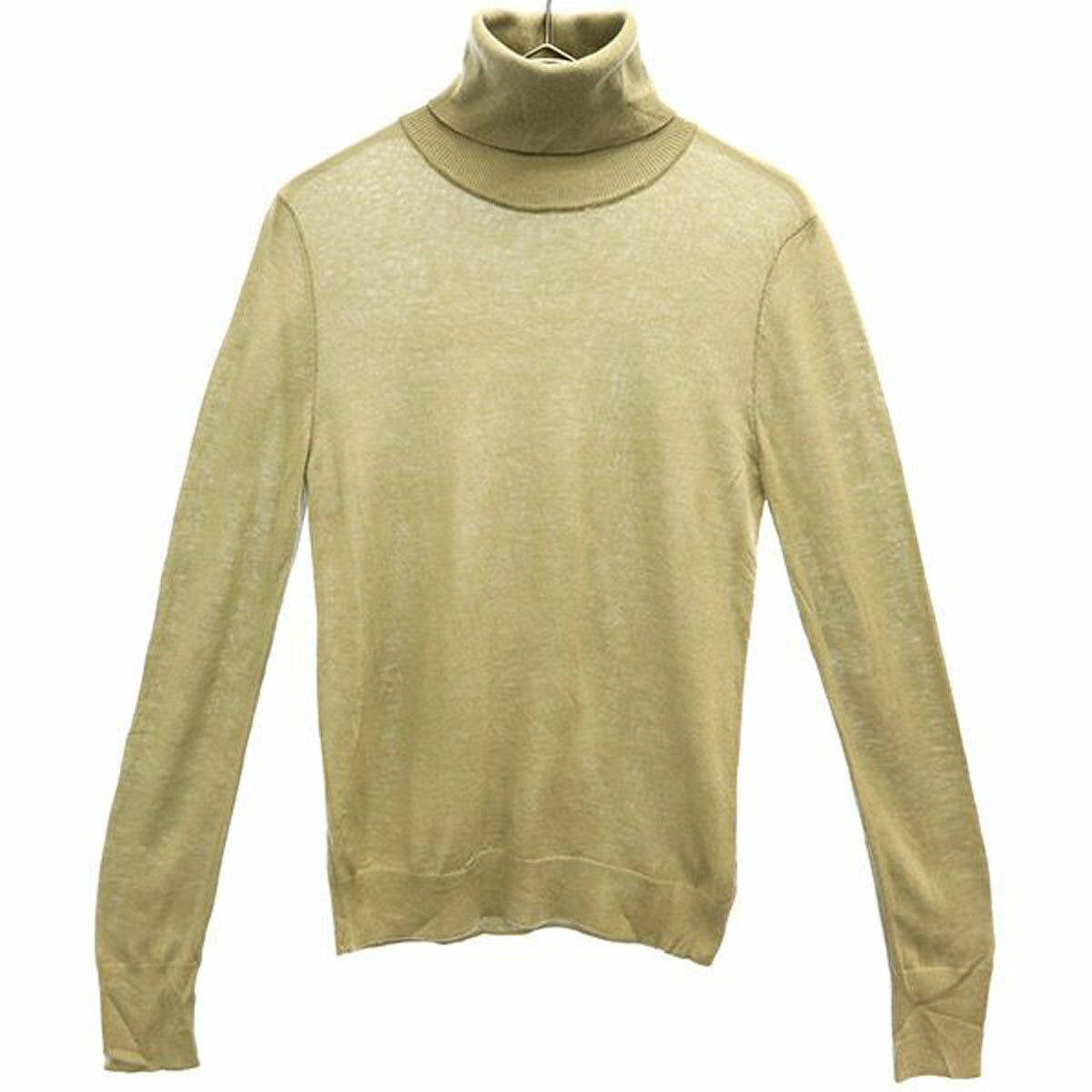 Long-Sleeved Knit - 古着 ZARA ザラ 長袖 タートルネック ニット L カーキ セーター 薄地 レディース 【中古】 【PD】