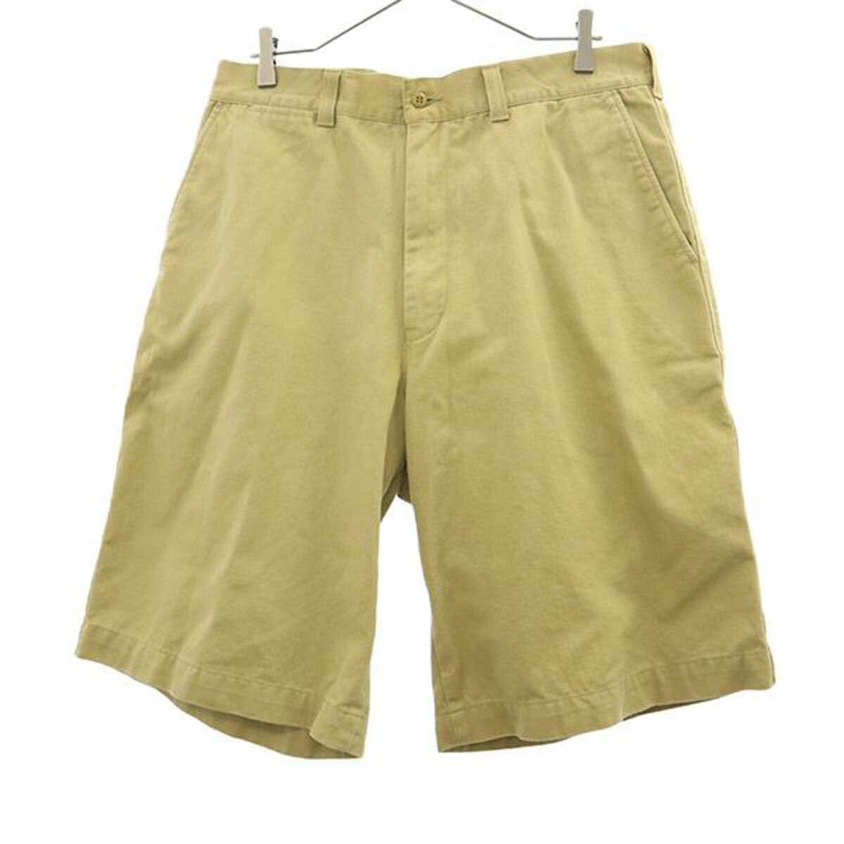 古着 EDWIN SPORTS エドウィンスポーツ ゴルフ チノショートパンツ w34 ベージュ メンズ 【中古】