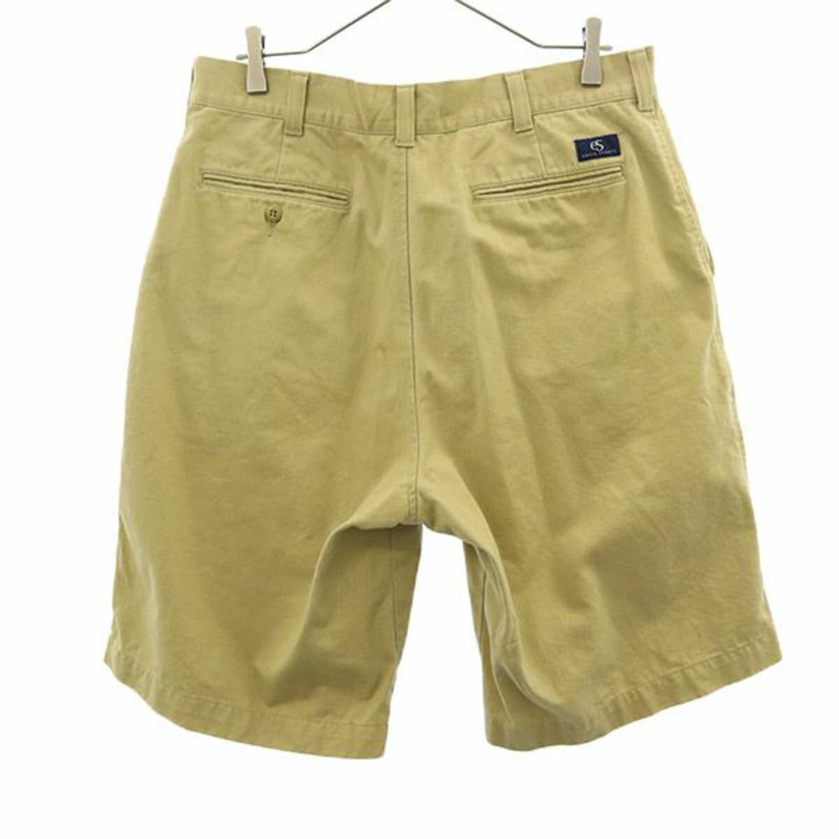 古着 EDWIN SPORTS エドウィンスポーツ ゴルフ チノショートパンツ w34 ベージュ メンズ 【中古】