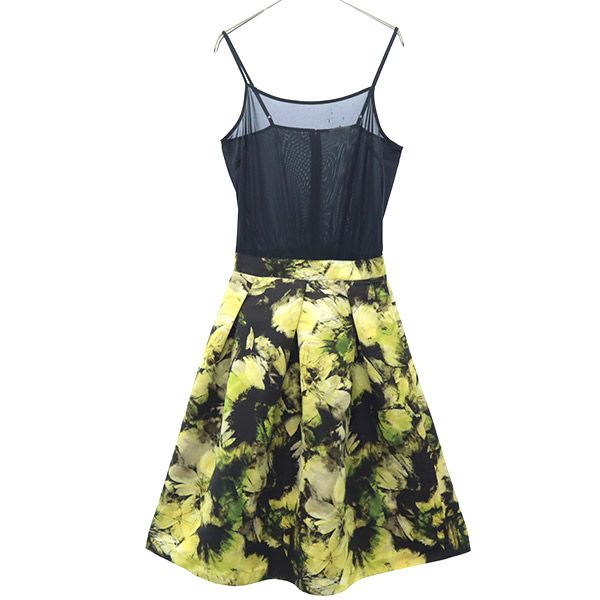 古着 FRAY I.D フレイアイディー NFNO161556 総柄 キャミワンピース 1 ブラック系 レディース 【中古】