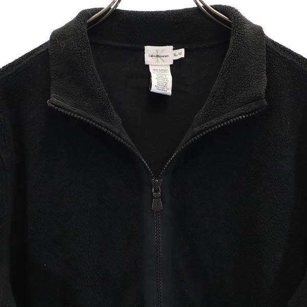 古着 カルバンクライン Calvin klein オールド フリースジャケット XL ブラック メンズ 【中古】