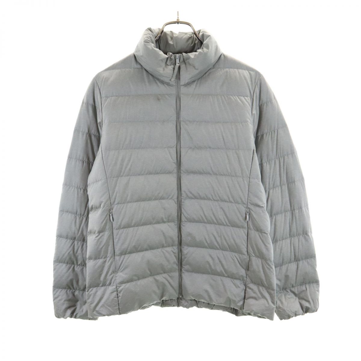 古着 ユニクロ UNIQLO ライトダウンジャケット L グレー系 レディース 【中古】 【PD】