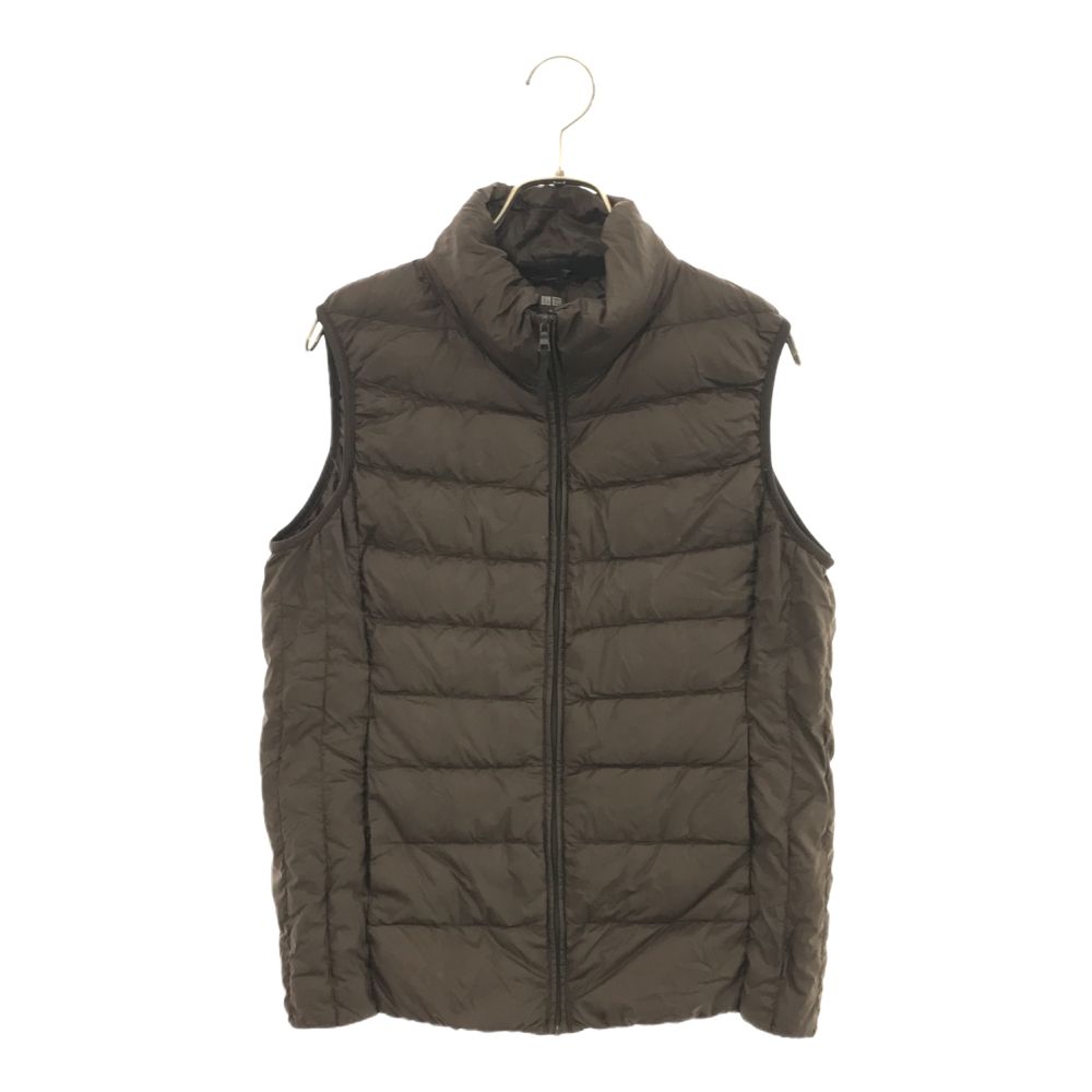 古着 ユニクロ UNIQLO ウルトラライト ダウンベスト M ブラウン レディース 【中古】