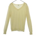 古着 UNIQLO ユニクロ 長袖 カシミヤ100% Vネック セーター S ベージュ ニット レディース 【中古】 【PD】(4)