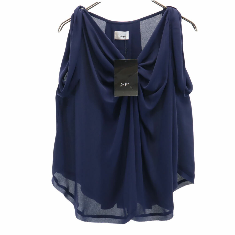 古着 未使用 furfur ファーファー ノースリーブ プルオーバー ブラウス F ネイビー メンズ 【中古】