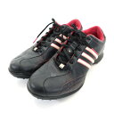 古着 adidas アディダス ゴルフ シューズ 25 ブラック EVG 79 1003 レディース 【中古】 【PD】
