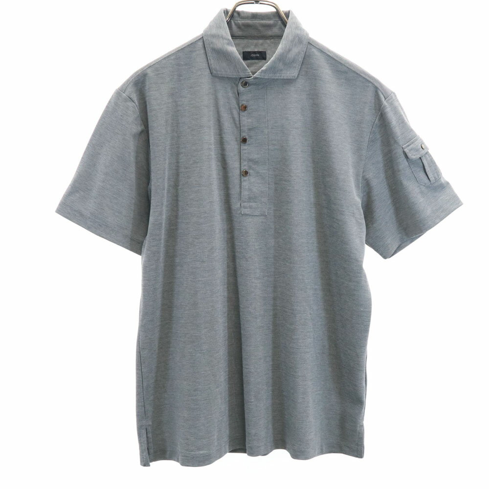 古着 JOSEPH ジョセフ 半袖 ポロシャツ 46 グレー メンズ 【中古】