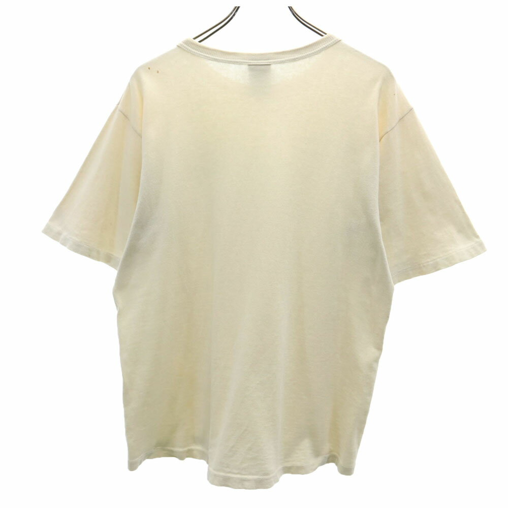 古着 Champion チャンピオン 90s オールド USA製 半袖 Tシャツ M ベージュ AUTHENTIC メンズ 【中古】