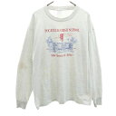 古着 FRUIT OF THE LOOM フルーツオブザルーム 90s USA製 オールド プリント 長袖 シングルステッチ Tシャツ XL グレー系 ロンT メンズ 【中古】 【PD】(4)