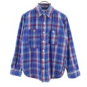 古着 ENGINEERED GARMENTS エンジニアドガーメンツ USA製 チェック柄 長袖 シャツ XS ブルー系 メンズ 【中古】 【PD】