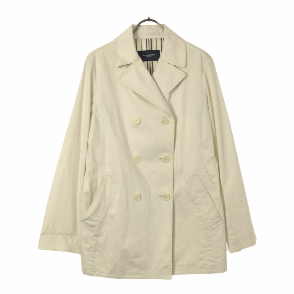 古着 BURBERRY LONDON バーバリーロンドン ダブル ジャケット 9 ホワイト系 レディース 【中古】
