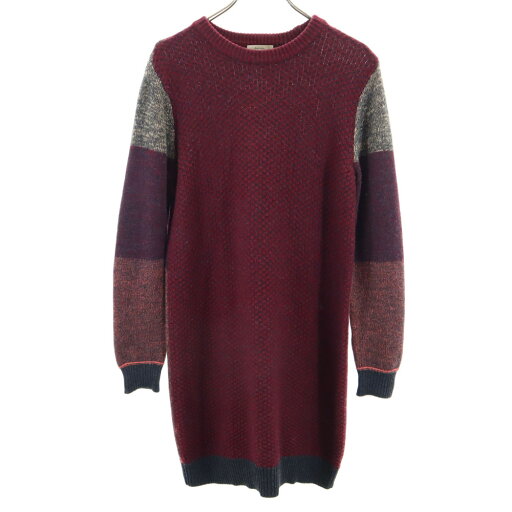 古着 Paul Smith ポールスミス ウール 長袖 ニット ワンピース M ボルドー レディース 【中古】 【PD】 古着 Paul Smith ポールスミス ウール 長袖 ニット ワンピース M ボルドー レディース 【中古】 【PD】