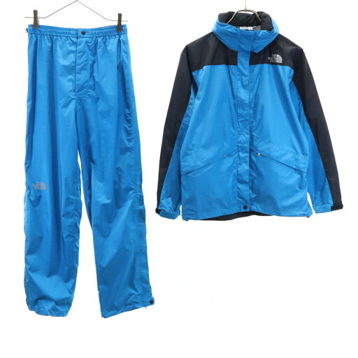 古着 THE NORTH FACE ノースフェイス アウトドア NPW10032 レインテックス ウェア 上下 セットアップ M 水色 収納袋付き レディース 【中古】 古着 THE NORTH FACE ノースフェイス アウトドア NPW10032 レインテックス ウェア 上下 セットアップ M 水色 収納袋付き レディース 【中古】